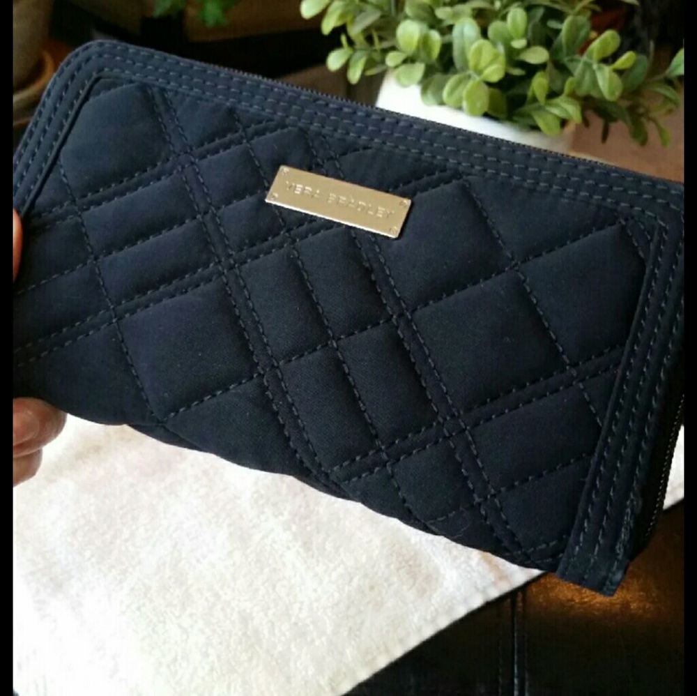 Vera Bradley Black Quilted Wallet
